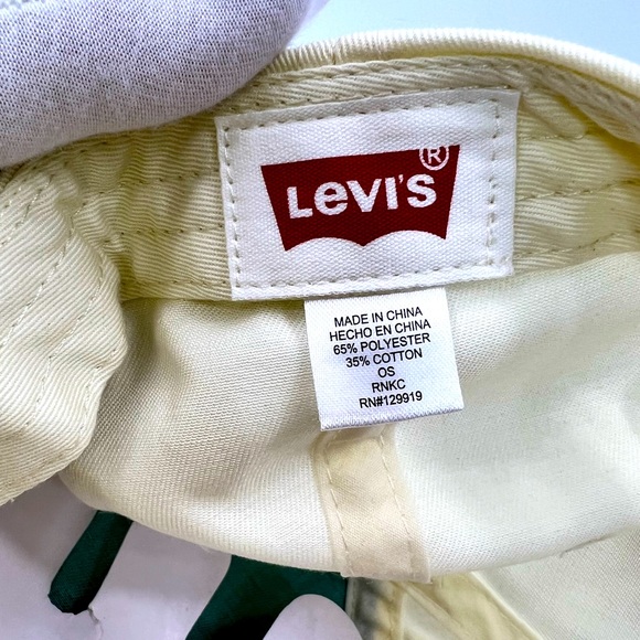 LEVI STAUSS HAT/CAP, FUN 4 COLORS, CREAM, GREEN, TAN, RED, DUER LIGHT MATERIAL - Picture 9 of 12